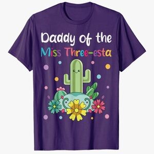 Gildan Men's Black Tee - Daddy of the Miss Three-esta Design